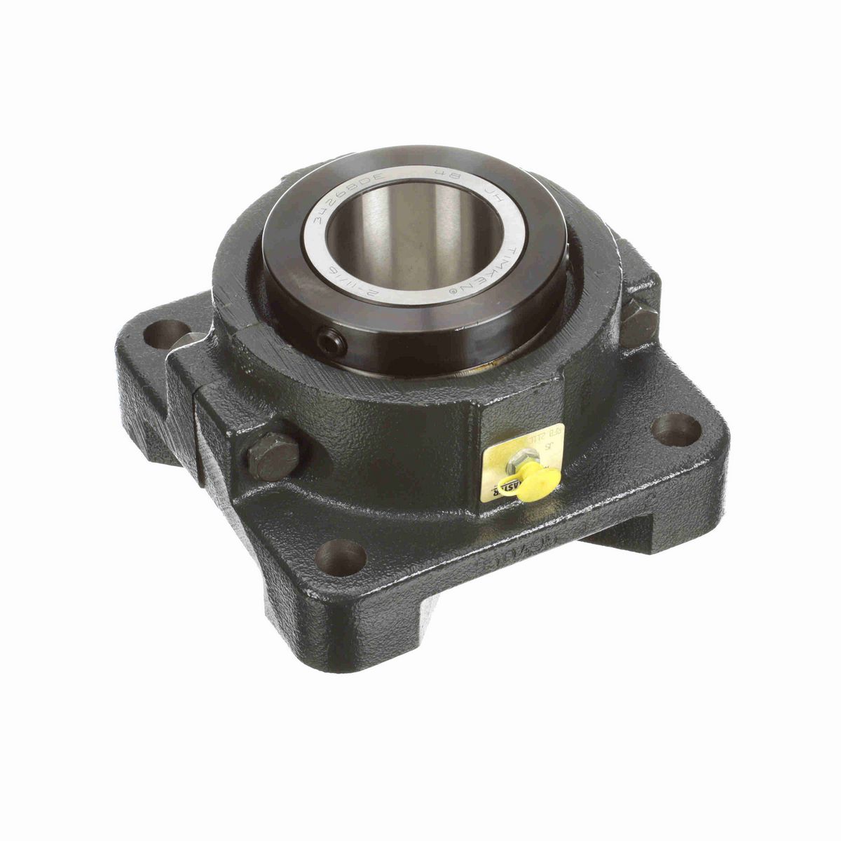 Sealmaster Mounted Cast Iron Four Bolt Flange Tapered Roller - 52100 Bearing Steel - Double Collar Mount Lock - RFB 211C