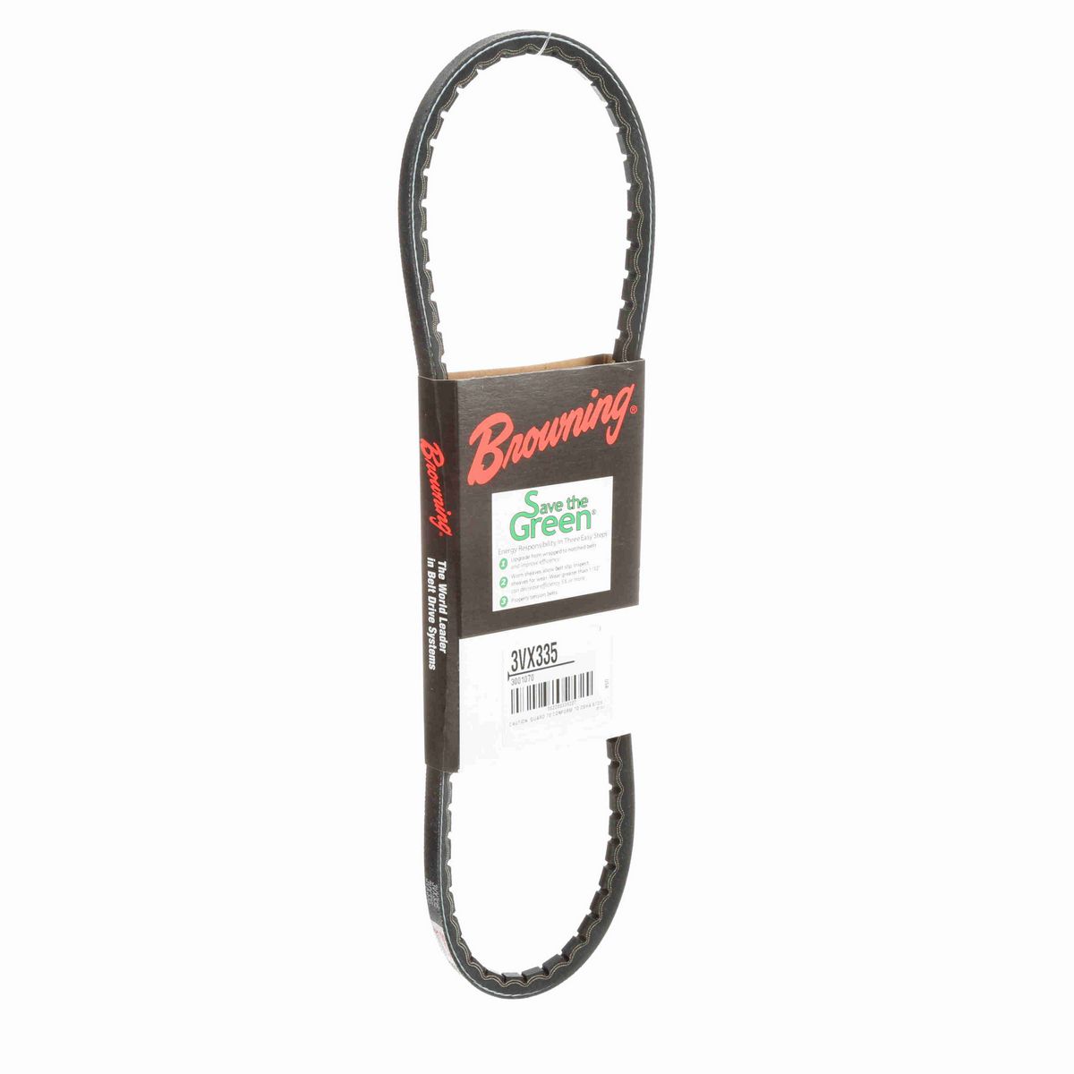 Browning EPDM Notched Belt 98% Efficient - 3VX335