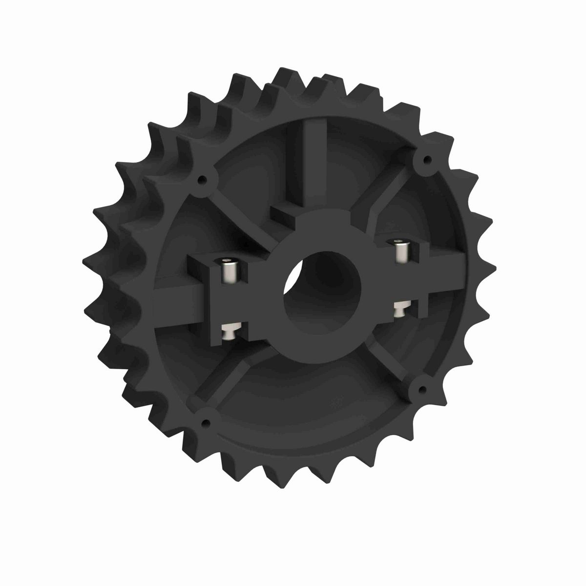 Rexnord 820 Series Split Molded Nylon Sprocket with 25 Teeth and 1-7/16in Round Idler Bore - 614-40-9