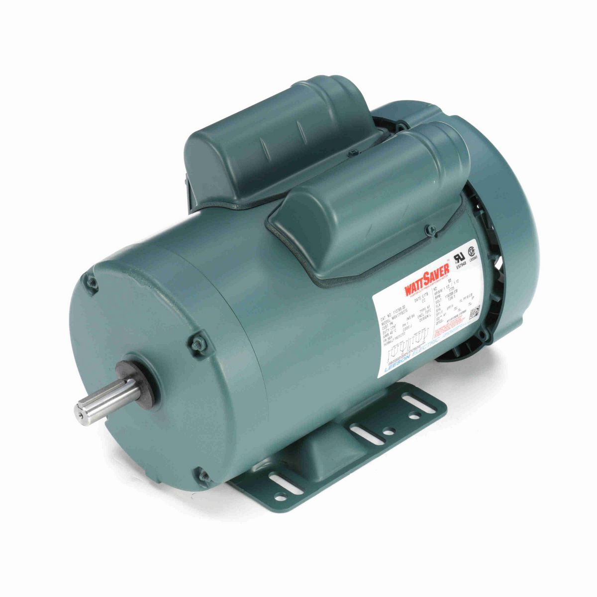LEESON WATTSAVER® General Purpose Motor, 1.50 HP, 1 Ph, 60 Hz, 115/230 V, 1800 RPM, 56H Frame, TEFC - 113769.00
