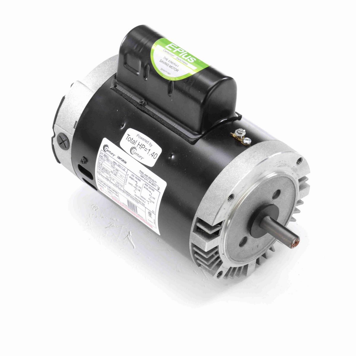 Century Pool Pump Motor, 1.0 HP, 1 Ph, 60 Hz, 208-230/115 V, 3600 RPM, X56C Frame, DP - B653