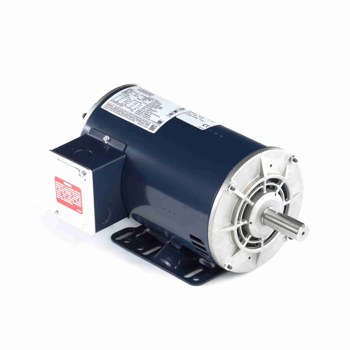 LEESON General Purpose Motor, 2 & 1.50 HP, 3 Ph, 60 & 50 Hz, 230/460 & 190/380 V, 1800 & 1500 RPM, 145T Frame, DP - E929A