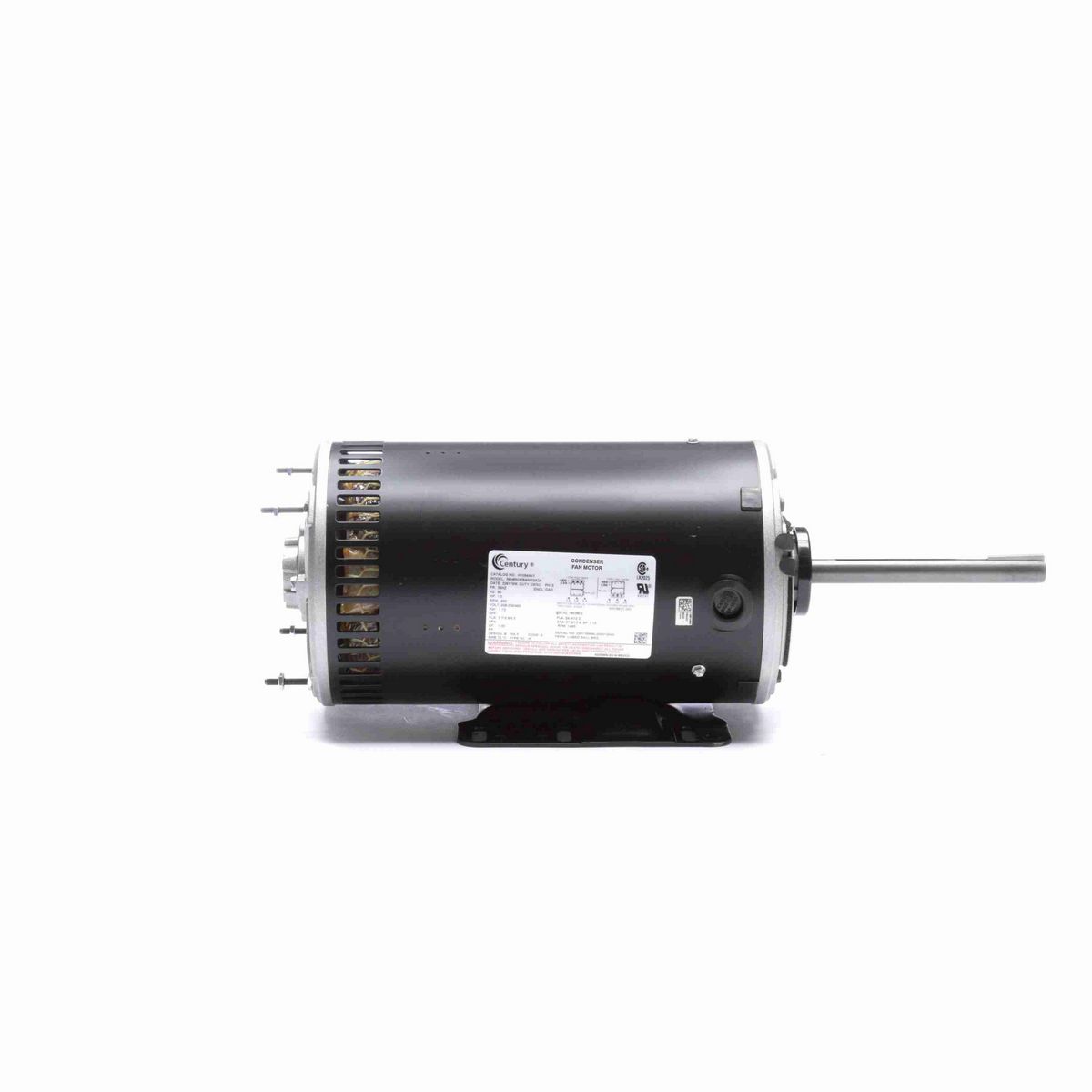 Century JuggerNaut® Condenser Fan Motor, 1.5&1 HP, 3 Ph, 60/50 Hz, 230/460&190/380 V, 900 RPM, 56HZ Frame, OPAO - H1054AV1