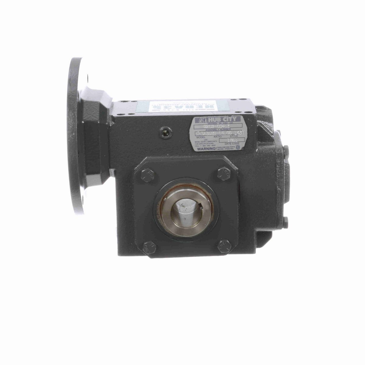 Hub City HERA Gear Reducer HERA Cast Iron Helical-Hypoid Reducer - HERA35ES 15.60 143TC 1.125