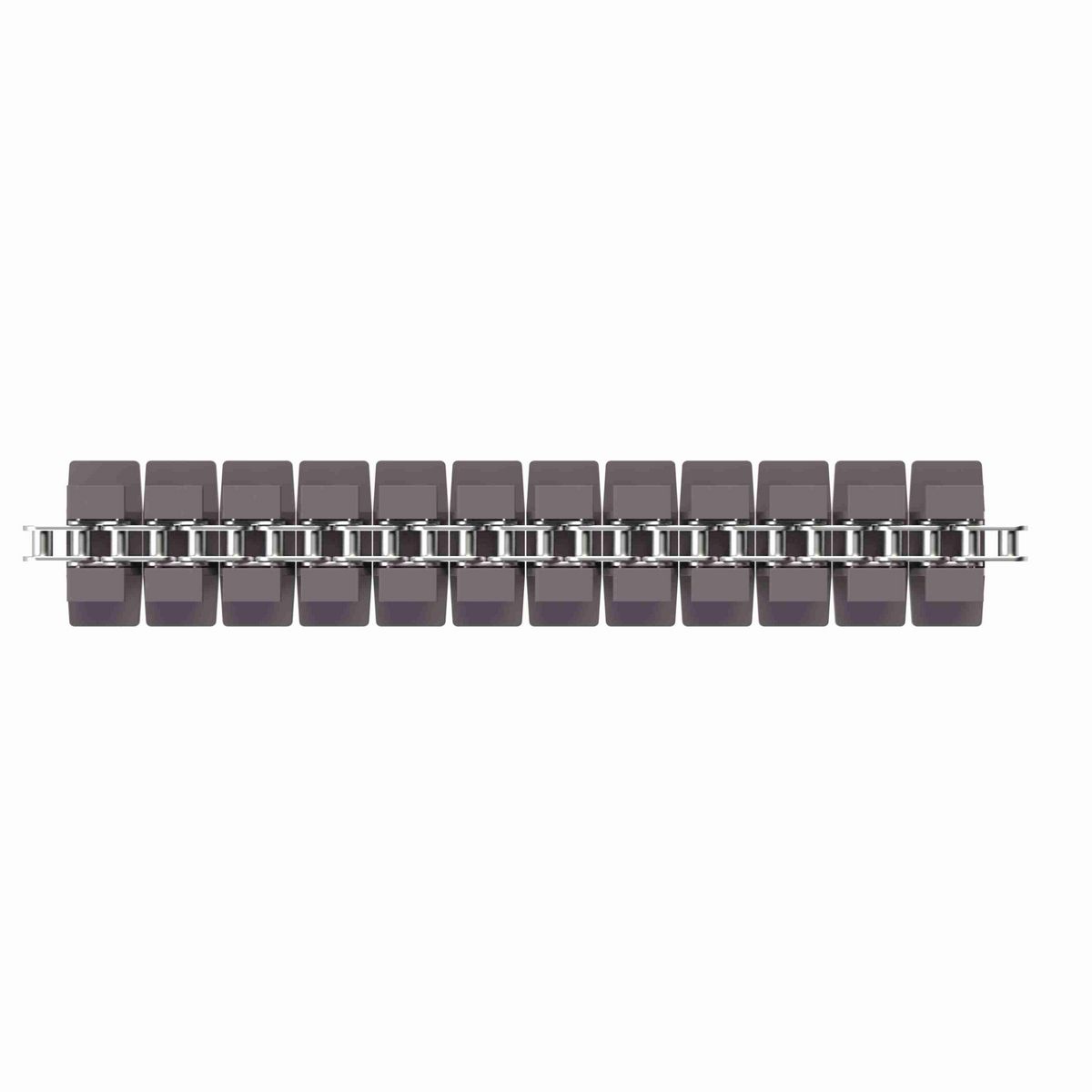 Rexnord 1873TAB Side-flexing Solid Top, Material: Brown High Performance, Width: 3.25in, Pitch: 1.5in - 81414071