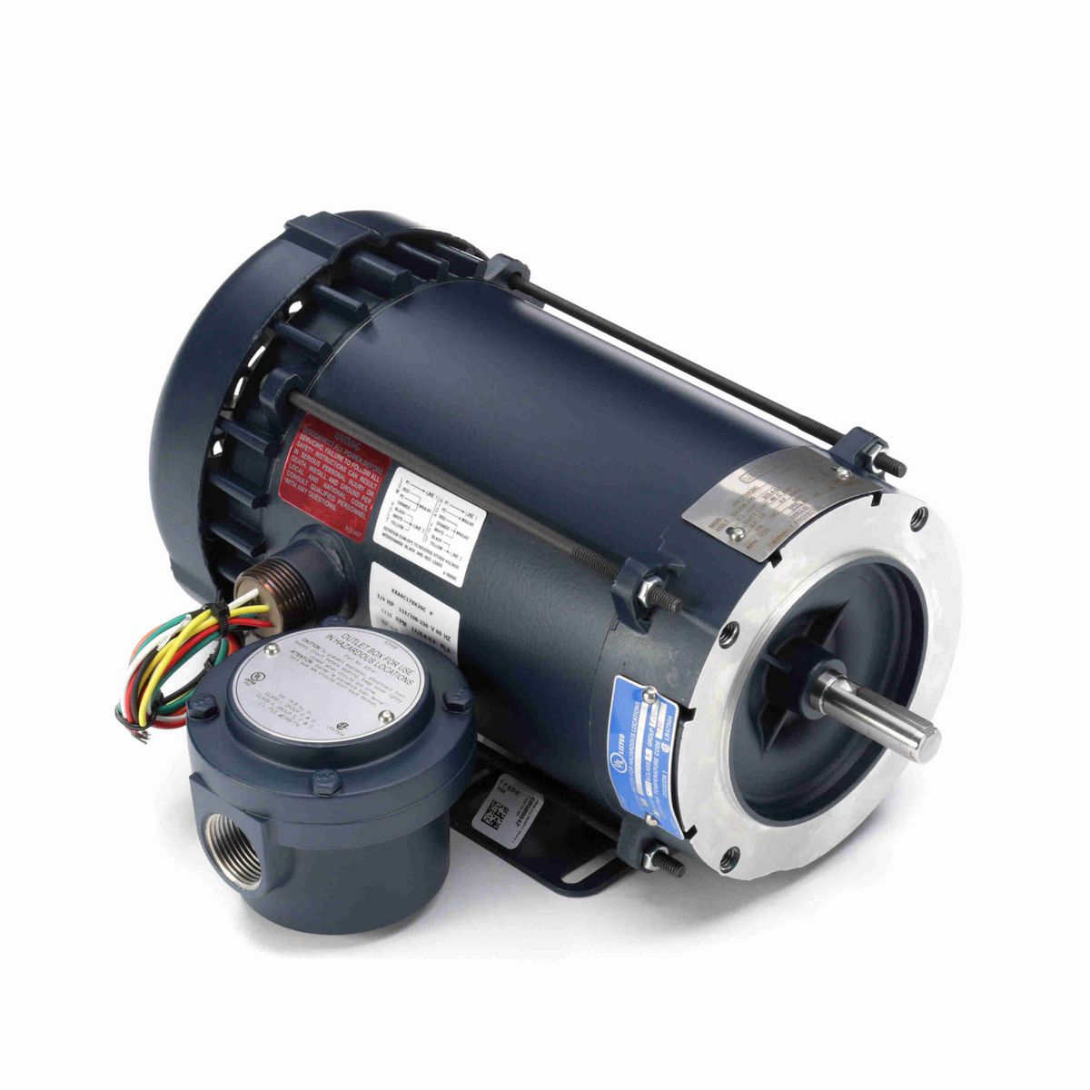 LEESON Explosion Proof Motor, 0.75 HP, 1 Ph, 60 Hz, 115/208-230 V, 1800 RPM, 56C Frame, EPFC - 116612.00