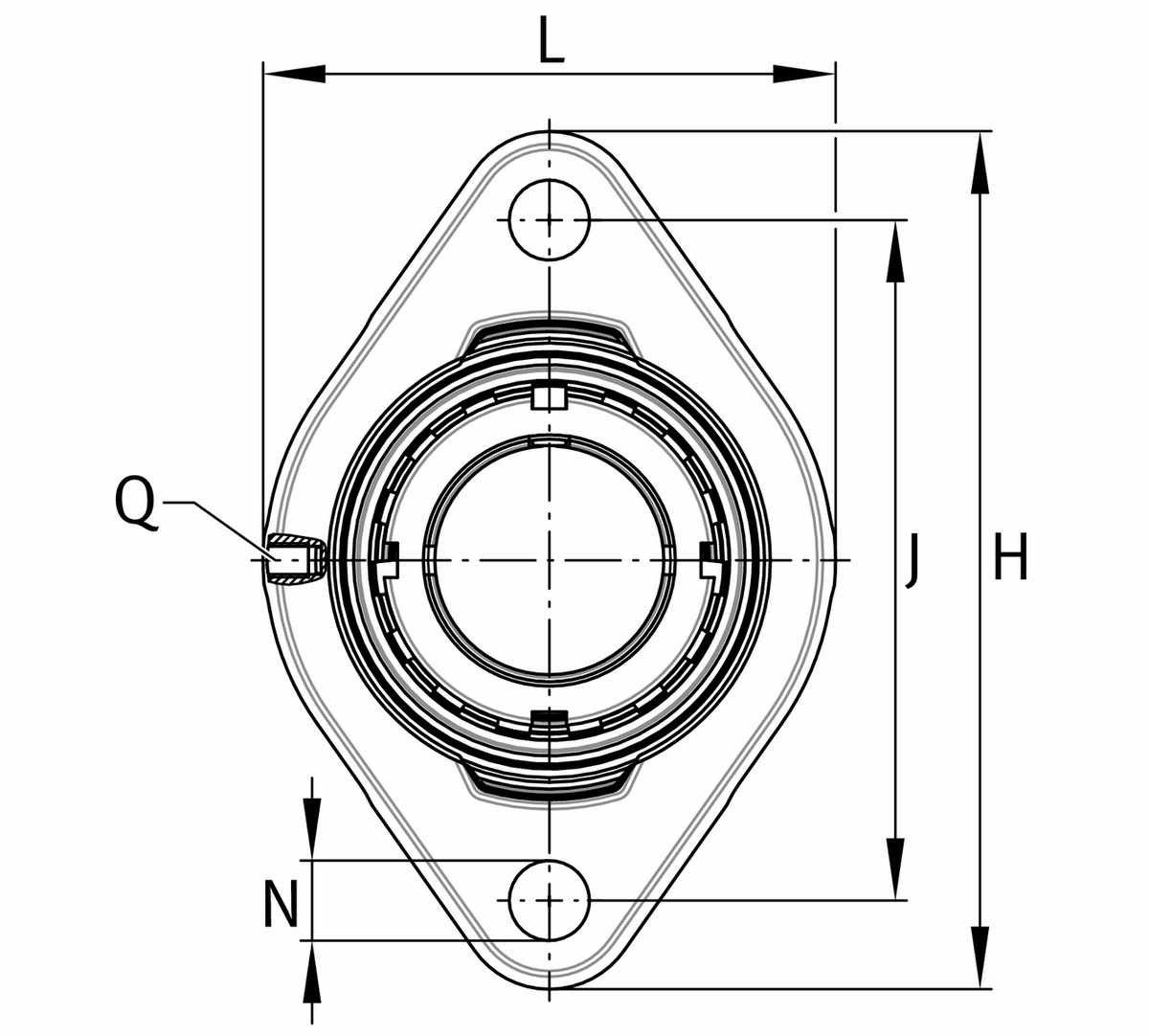Фланцевый корпус INA RGLCTEA30-N