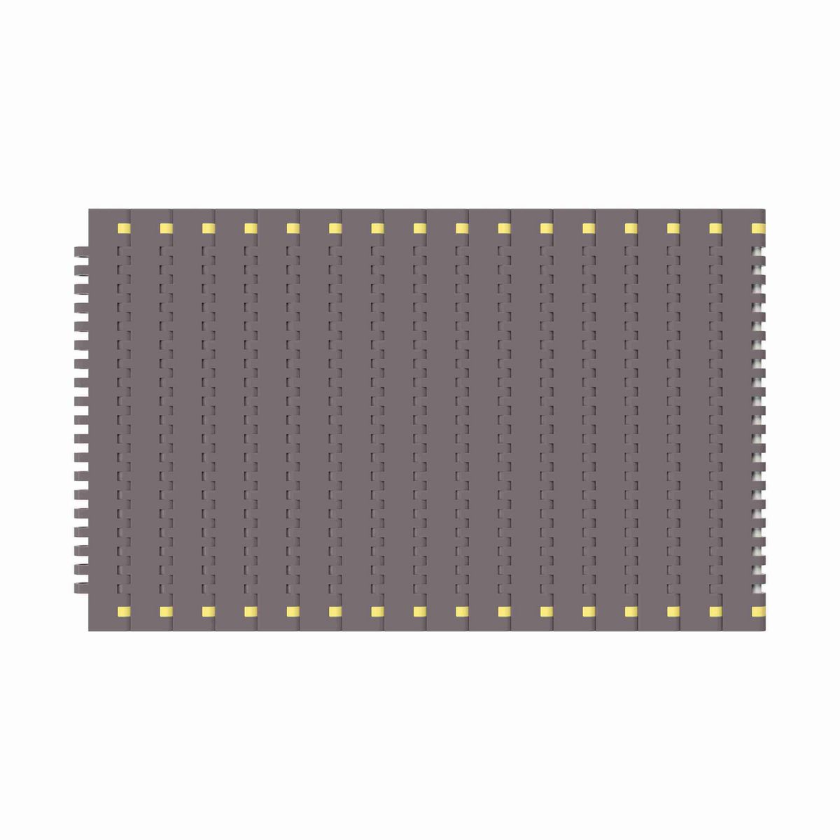 Rexnord 8505 Straight Running Solid Top, Material: Brown High Performance, Width: 7.5in, Pitch: 0.75in - 81418211