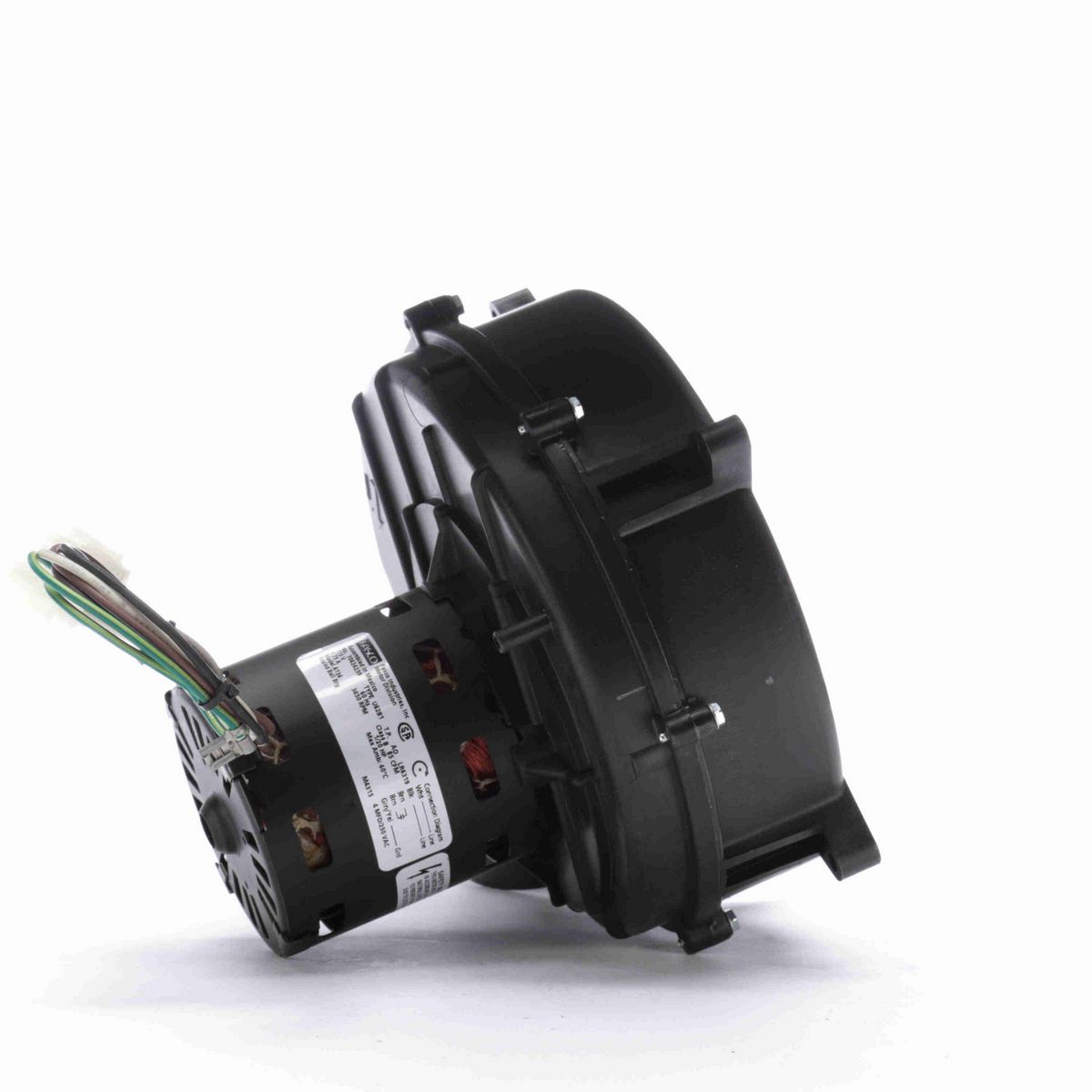 FASCO Round Outlet Permanent Split Capacitor OEM Replacement Draft Inducer Blower, 115 Volts, Flange: No - A136