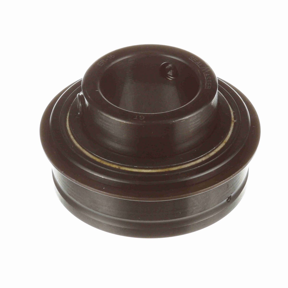 Sealmaster Mounted Insert Only Ball Bearing - 52100 Bearing Steel, Black Oxided - Setscrew Lock - ER-16