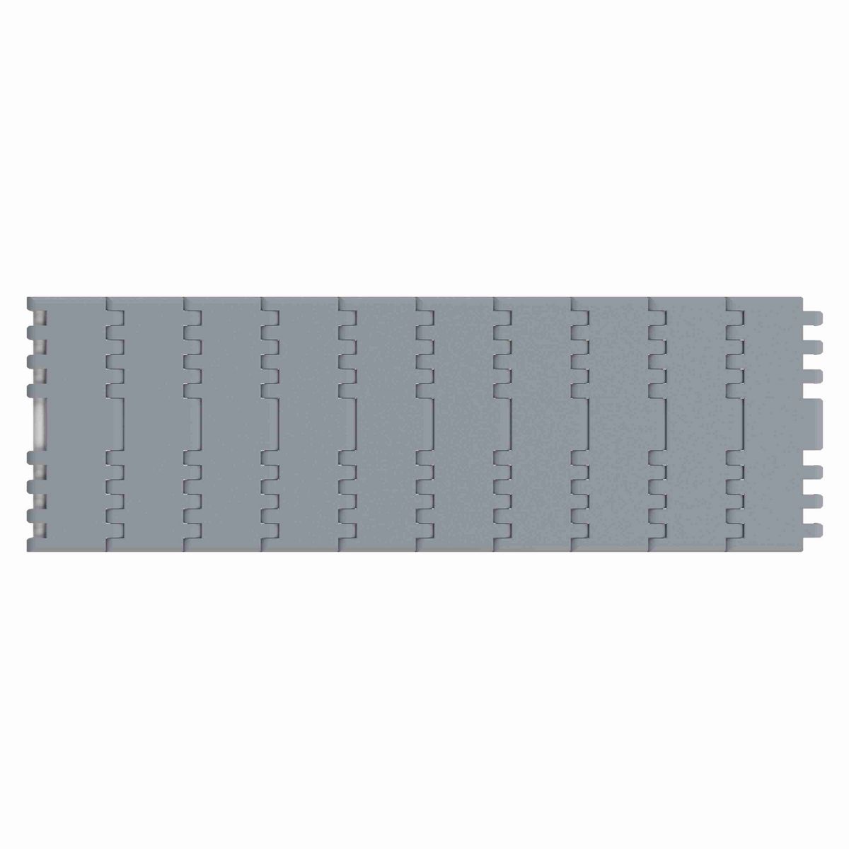 Rexnord 1001FT Straight Running Solid Top, Material: Silver Platinum Series™ X, Width: 84mm, Pitch: 1in - 876.38.71