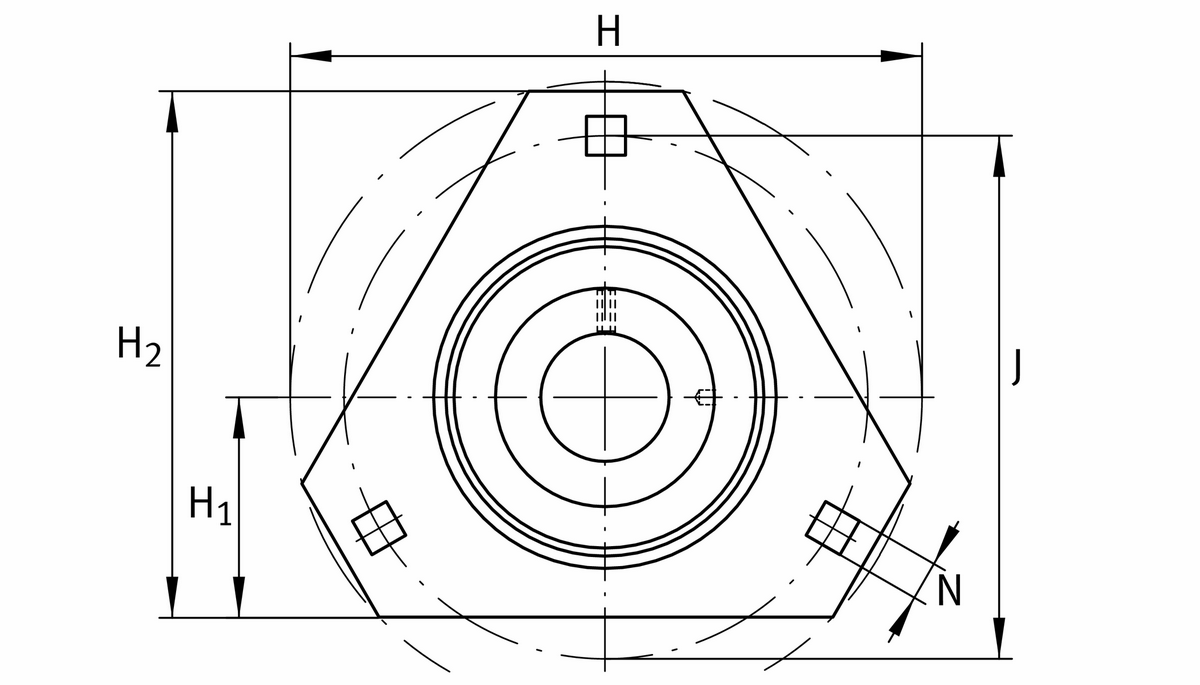 Фланцевый корпус INA RATRY30-XL (RATRY30)