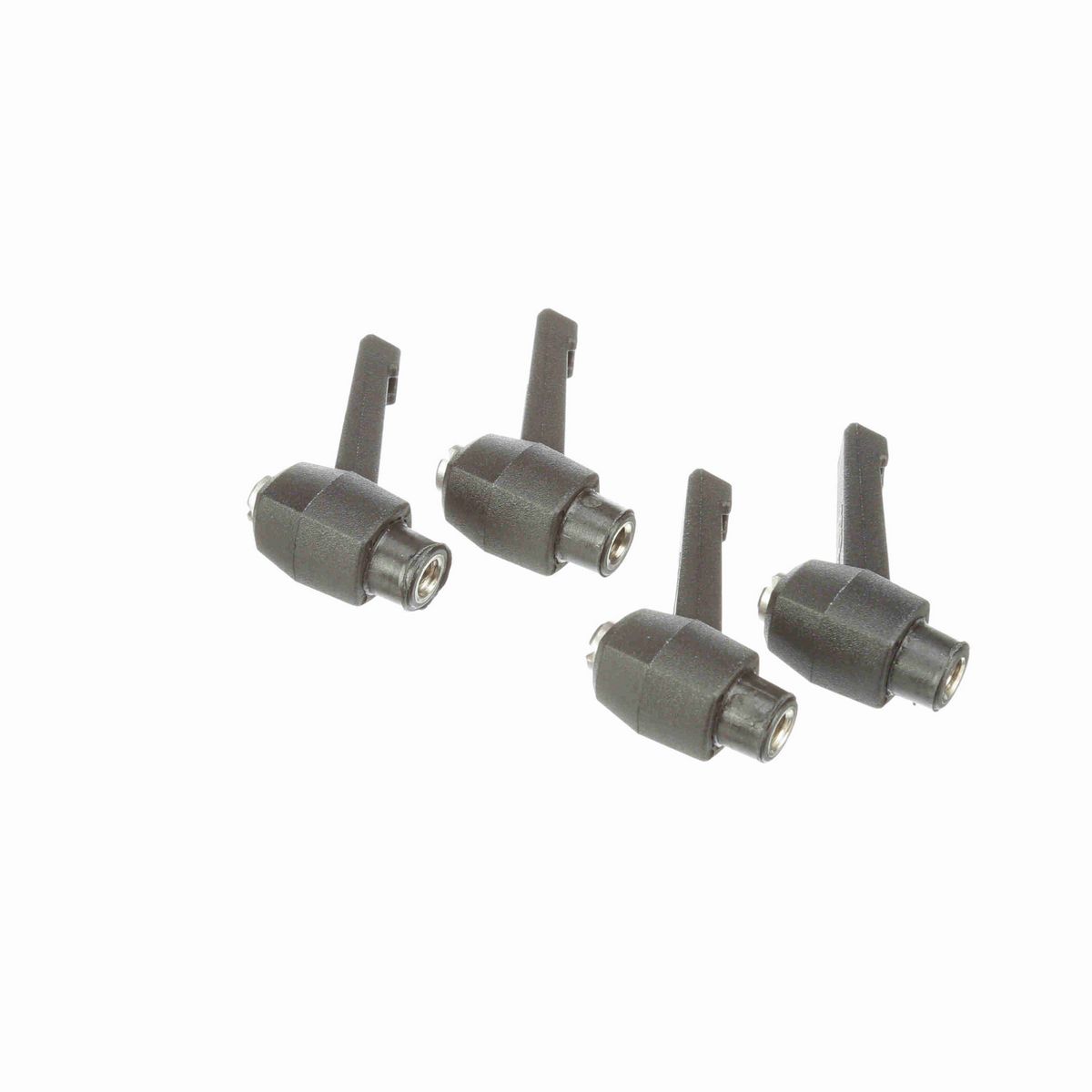 System Plast Ratchet Handle (Female); Thread: 1/4-20, Handle Length: 1.63-in, Color: Black - RH-10-BK-FS1420