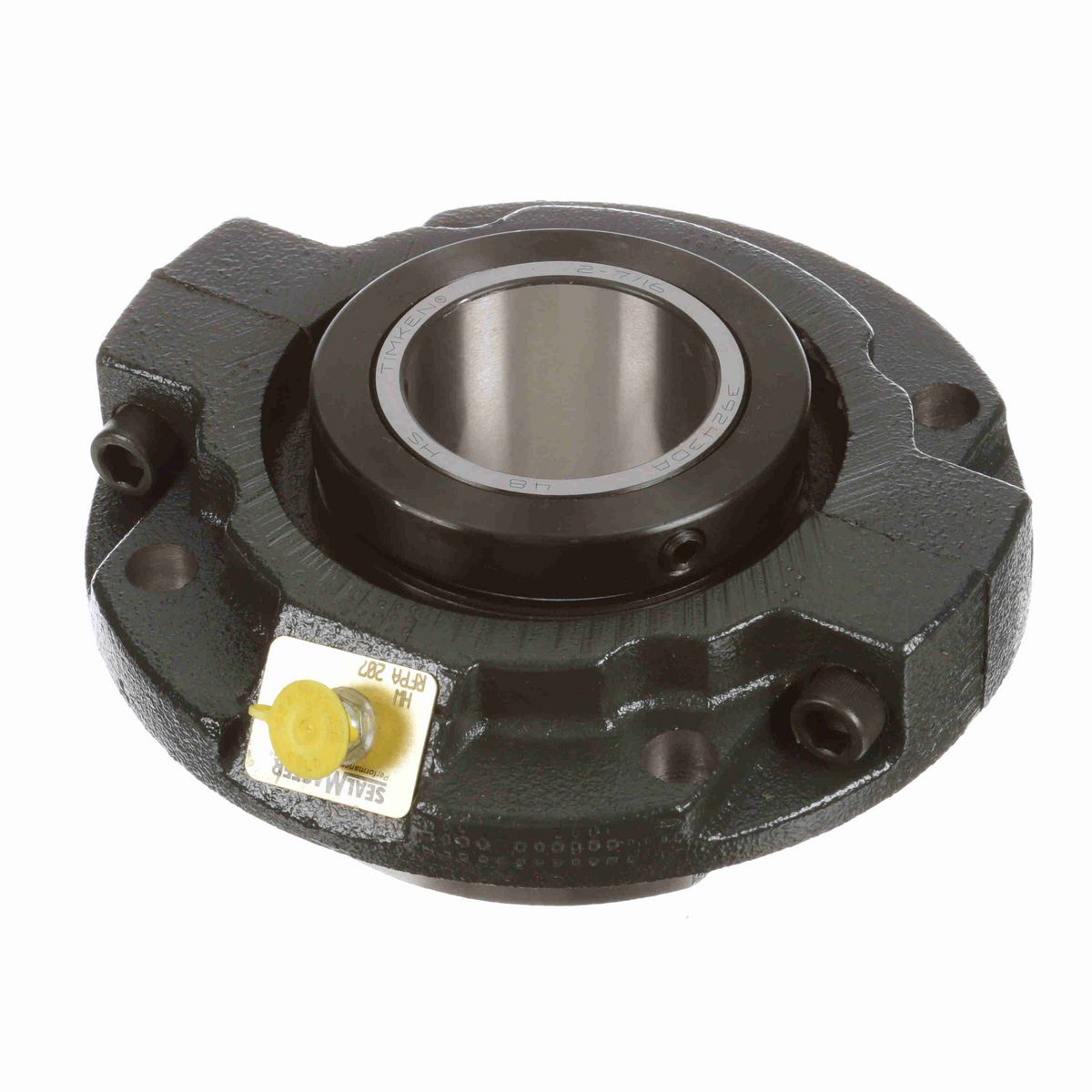 Sealmaster Mounted Cast Iron Piloted Flange Tapered Roller - 52100 Bearing Steel - Collar Mount Lock - RFPA 207