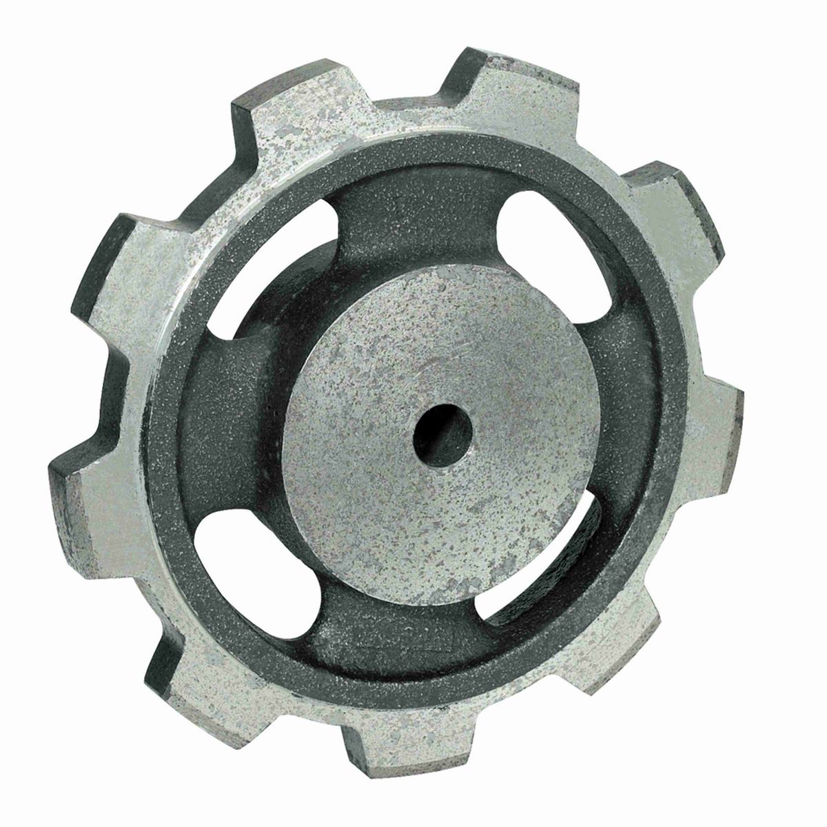Rexnord 2500 Series Solid One Piece Cast Iron Sprocket with 9 Teeth and a 3/4in Round Rough Stock Bore (RSB) - 414-34-2