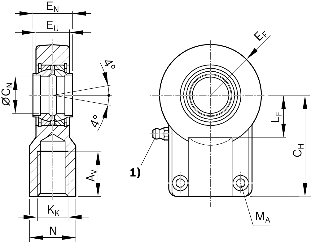 Поворотный наконечник Bosch Rexroth CGKD 32 KPL.NORM [R900322049]