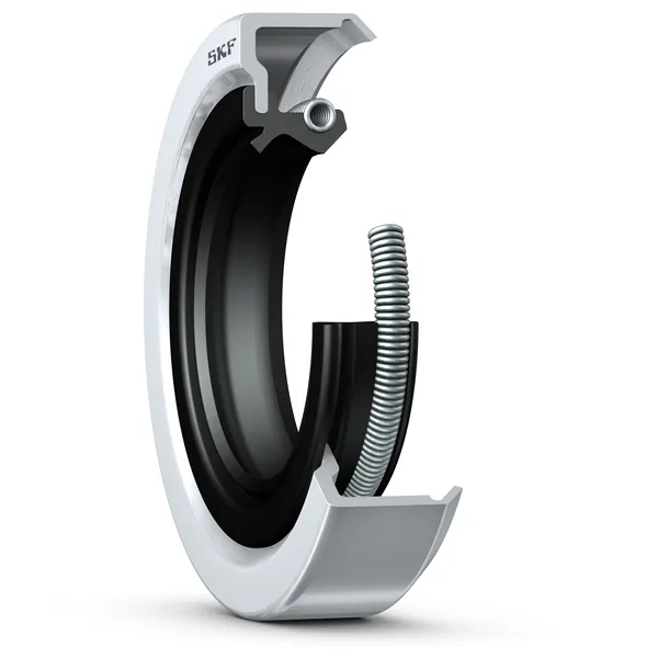 Манжетное уплотнение с металлическим корпусом, двойной уплотнительной кромкой и вспомогательной контактной кромкой, для жидкой или пластичной смазки, метрические размеры SKF 16669