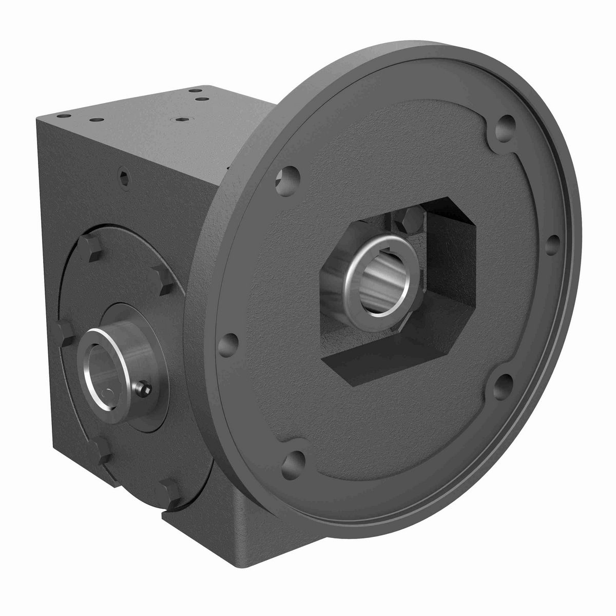 Hub City PowerCubeX Worm Gear Reducer Cast Iron Single-Reduction Worm Reducer - 265 60/1 A WR 182TC 1.250