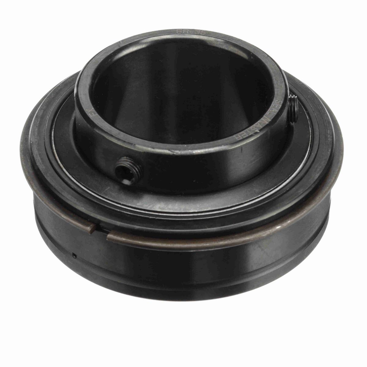 Sealmaster Mounted Insert Only Ball Bearing - 52100 Bearing Steel, Black Oxided - Setscrew Lock - ER-35