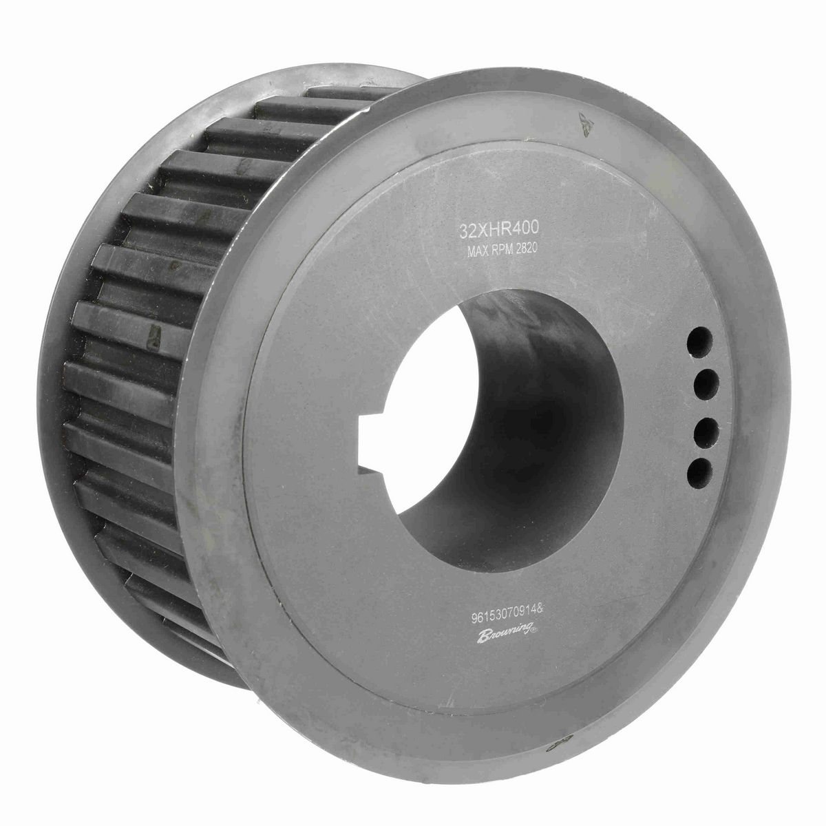 Browning Steel Bushed Bore Gearbelt Pulley - 32XHR400