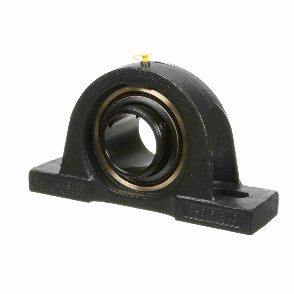 Sealmaster Mounted Cast Iron Two Bolt Pillow Block Ball Bearing - 52100 Bearing Steel, Black Oxided - Double Setscrew Lock - EMPD-47