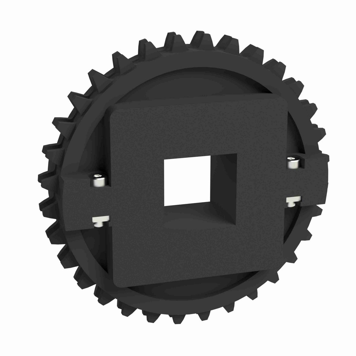 Rexnord 1500 Series Split Molded Nylon Sprocket with 32 Teeth and a 1-1/2in Square Bore - 614-148-2