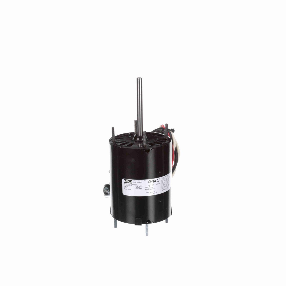 FASCO OEM Replacement Motor, 1/10 HP, 1 Ph, 60 Hz, 208-230 V, 3200 RPM, 1 Speed, 3.3" Diameter, OAO - D404