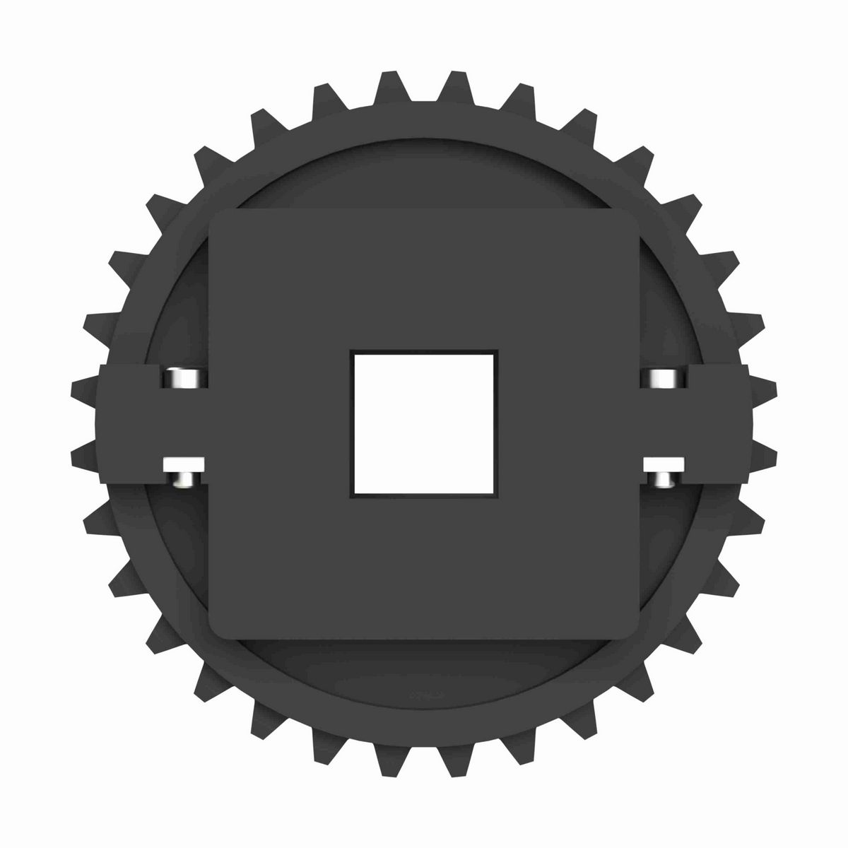 Rexnord 1500 Series Split Molded Nylon Sprocket with 32 Teeth and a 2-1/2in Square Bore - 614-148-3