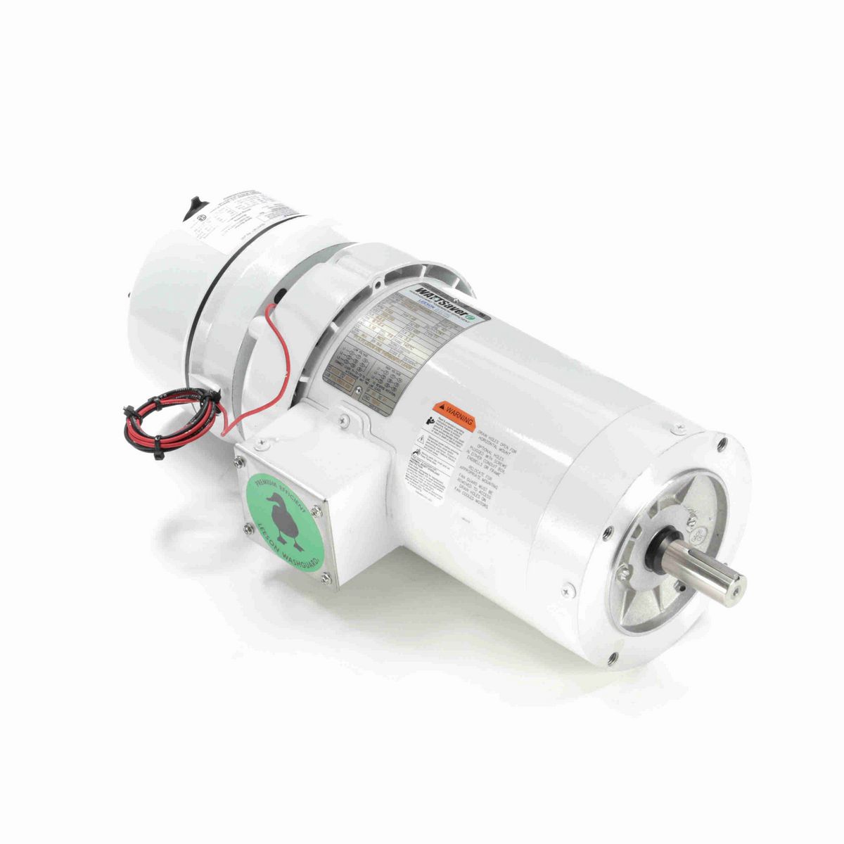 LEESON White Duck™ Brake Motor, 2 HP, 3 Ph, 60 Hz, 230/460 V, 1800 RPM, 145TC Frame, TEFC - 122196.00