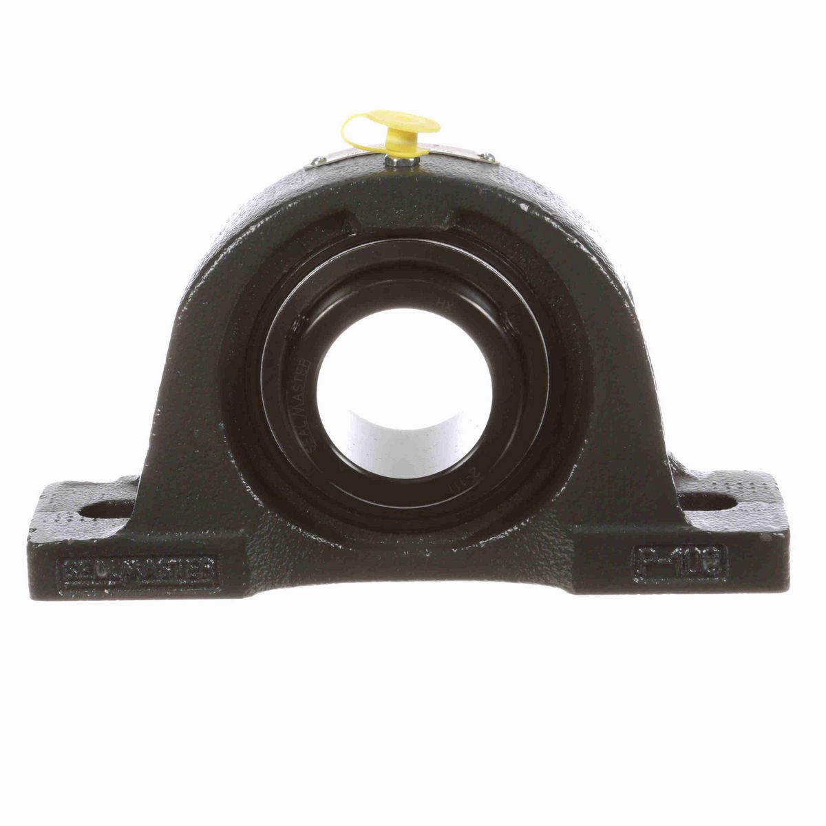 Sealmaster Mounted Cast Iron Two Bolt Low Base Pillow Block Ball Bearing - 52100 Bearing Steel, Black Oxided - Setscrew Lock - NPL-27