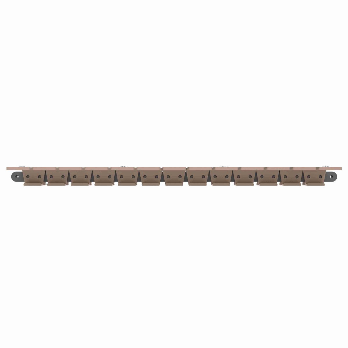 Rexnord 1873TAB SuperGrip™ Side-flexing SuperGrip™, Material: Tan Low Friction, Width: 12in, Pitch: 1.5in - 81426146