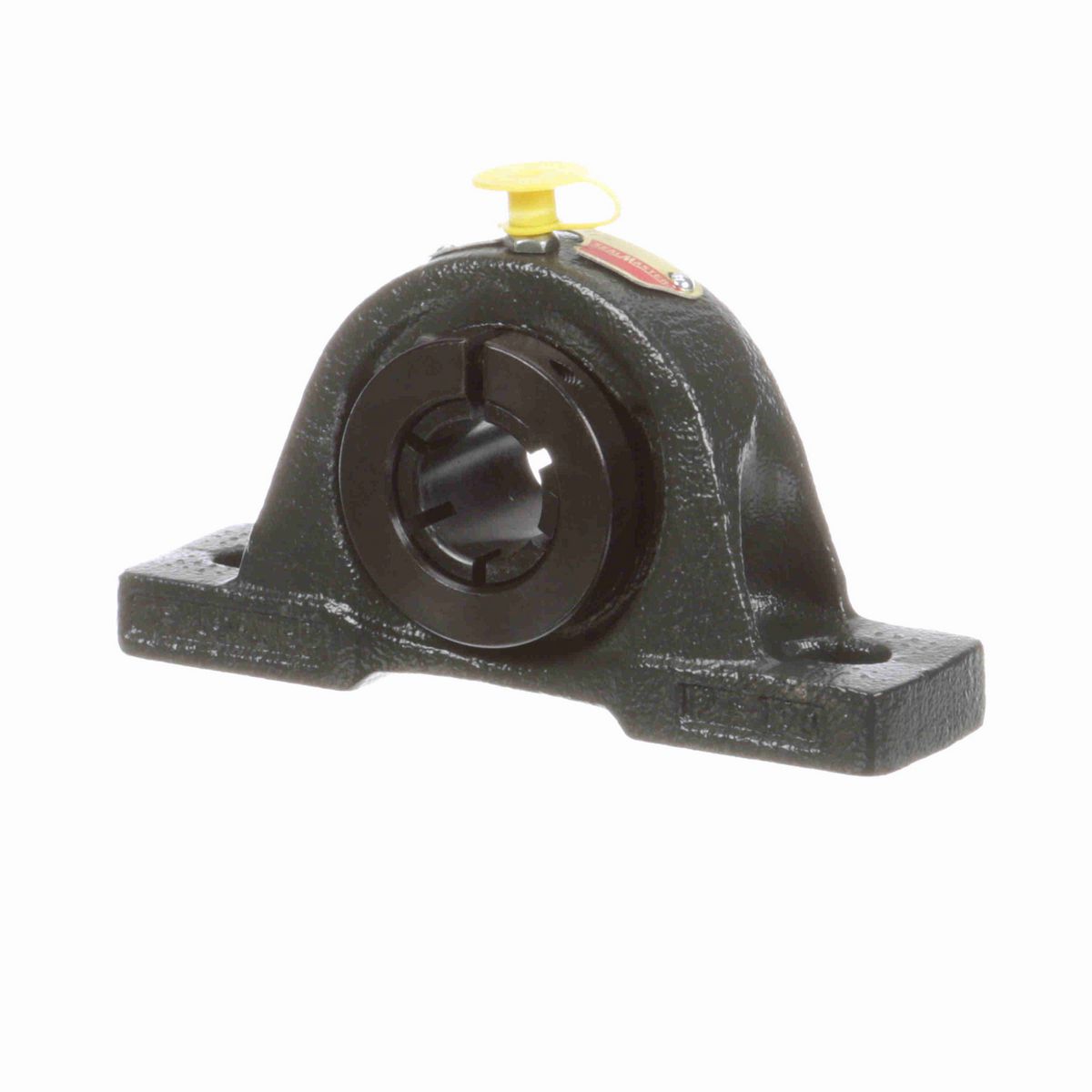 Sealmaster Mounted Cast Iron Two Bolt Pillow Block Ball Bearing - 52100 Bearing Steel, Black Oxided - Concentric Lock - NP-14T