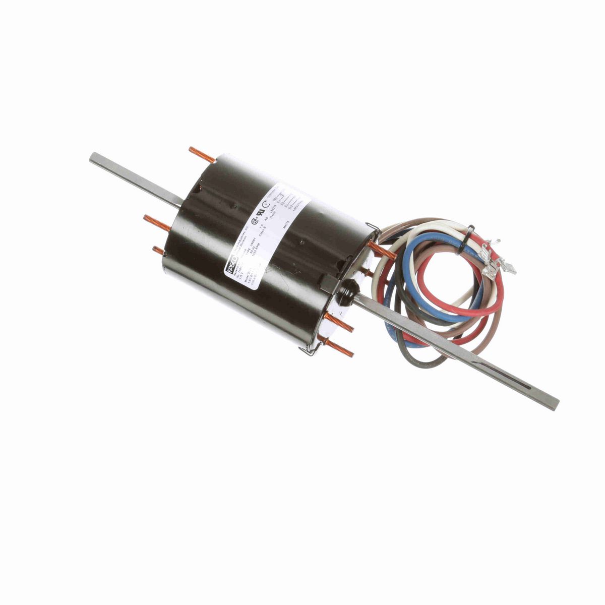 FASCO Fan and Blower Motor, 1/10-1/20-1/25 HP, 1 Ph, 60 Hz, 115 V, 1550 RPM, 3 Speed, 3.3" Diameter, OAO - D326