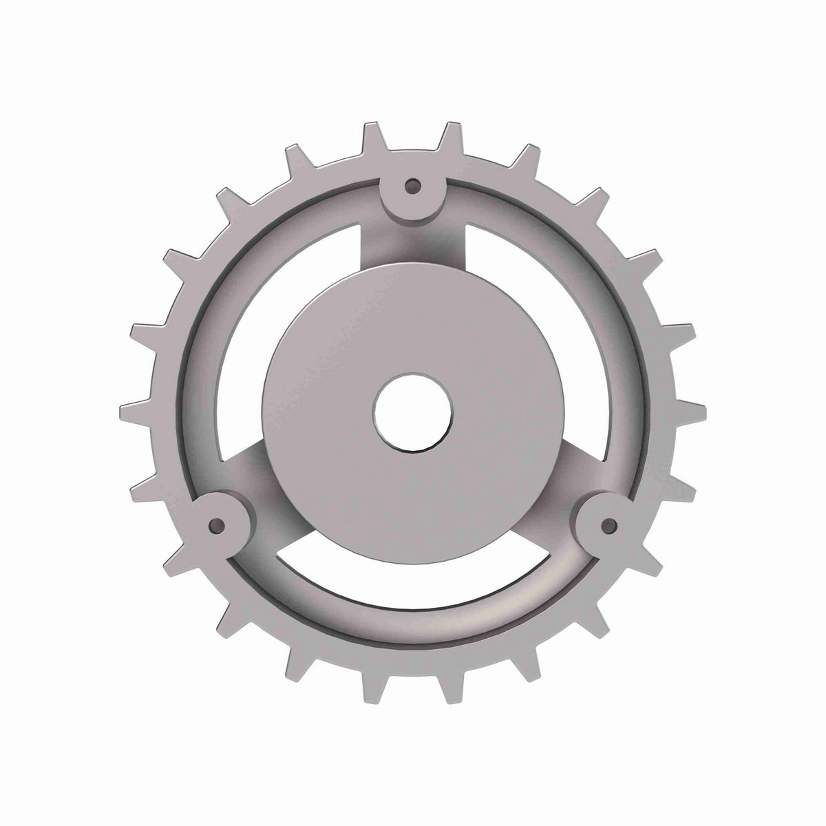 Rexnord 815 Series Solid One Piece Cast Iron Sprocket with 22 Teeth and a 3/4in Round Rough Stock Bore (RSB) - 401-153-5
