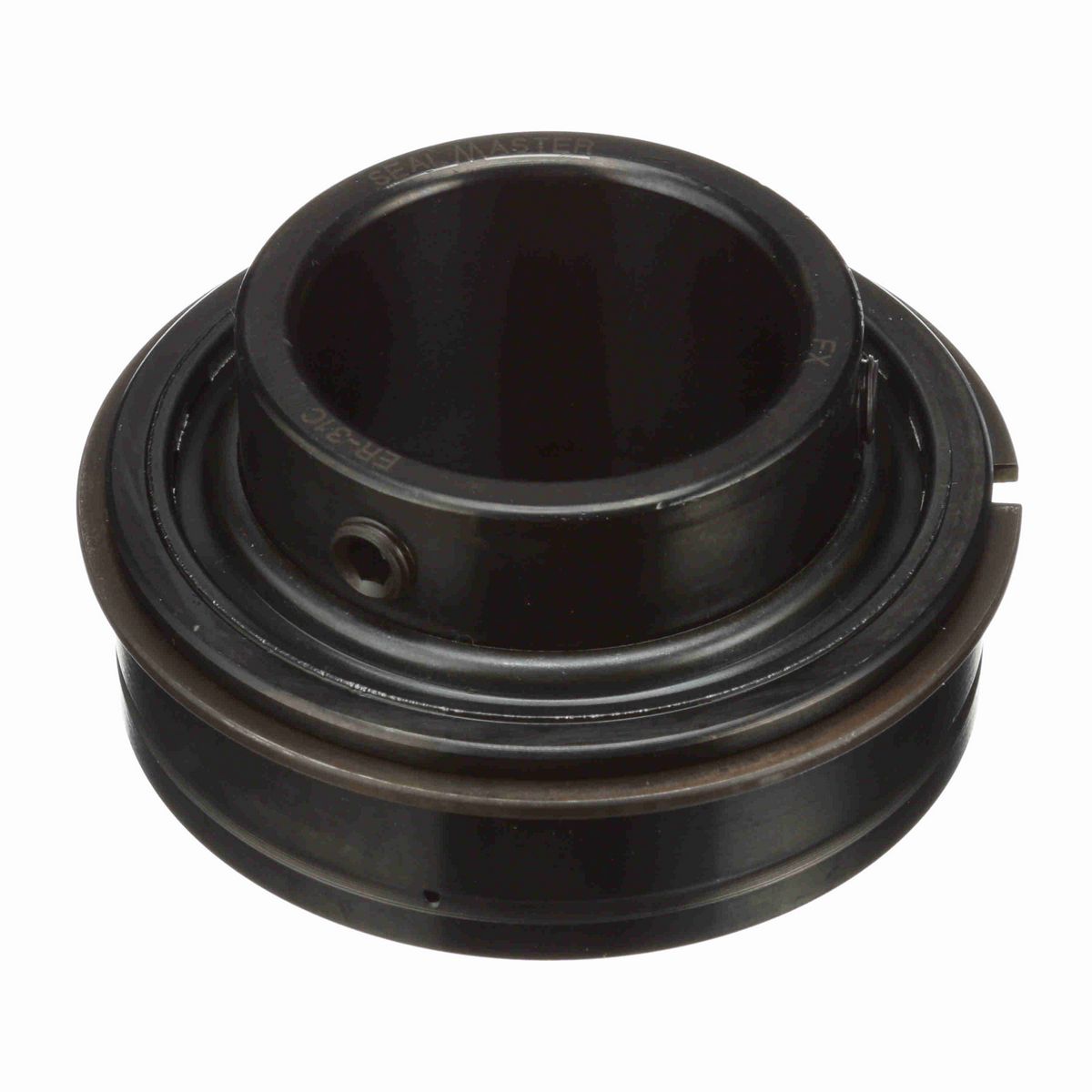 Sealmaster Mounted Insert Only Ball Bearing - 52100 Bearing Steel, Black Oxided - Setscrew Lock - ER-31C