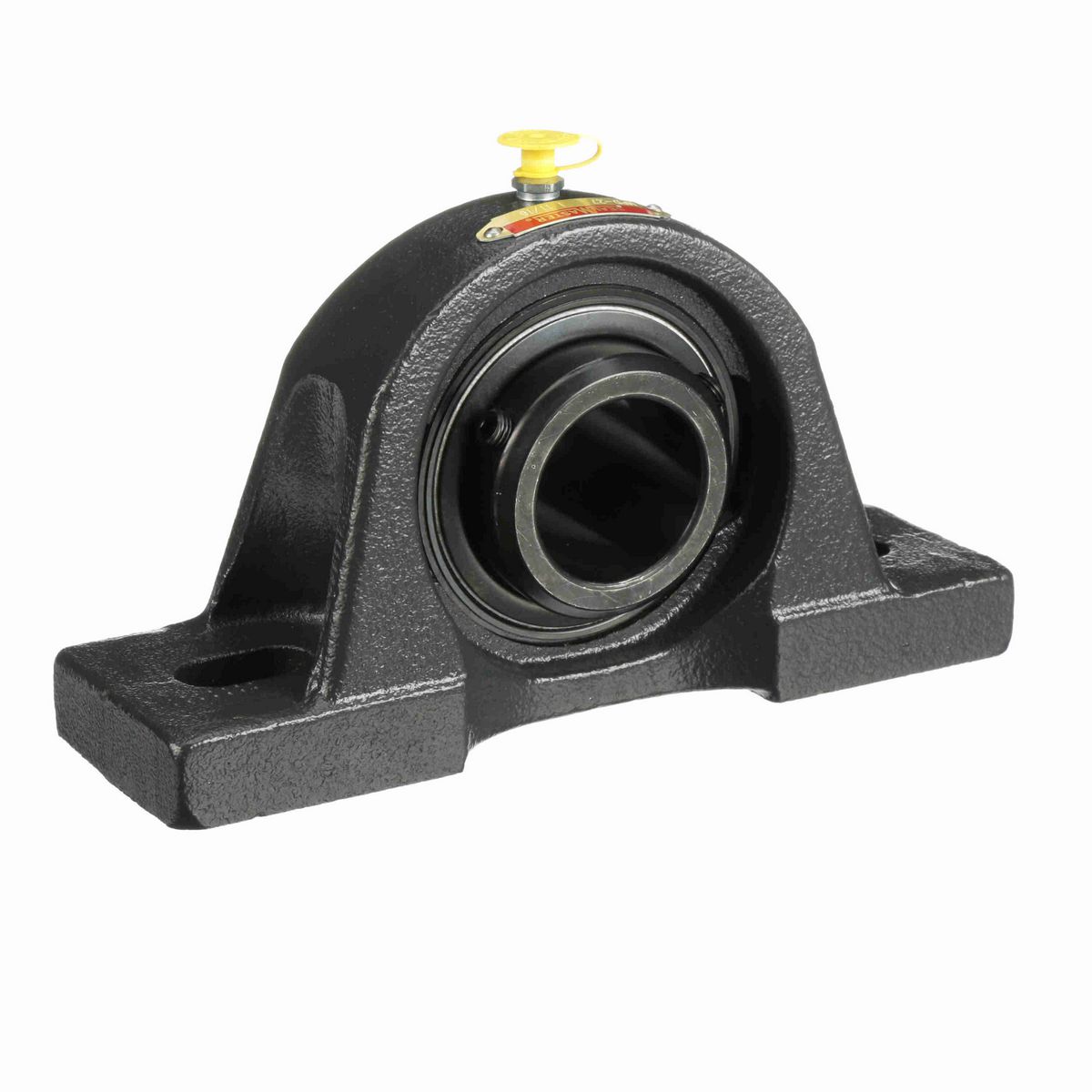 Sealmaster Mounted Cast Iron Two Bolt Pillow Block Ball Bearing - 52100 Bearing Steel, Black Oxided - Double Setscrew Lock - MPD-27