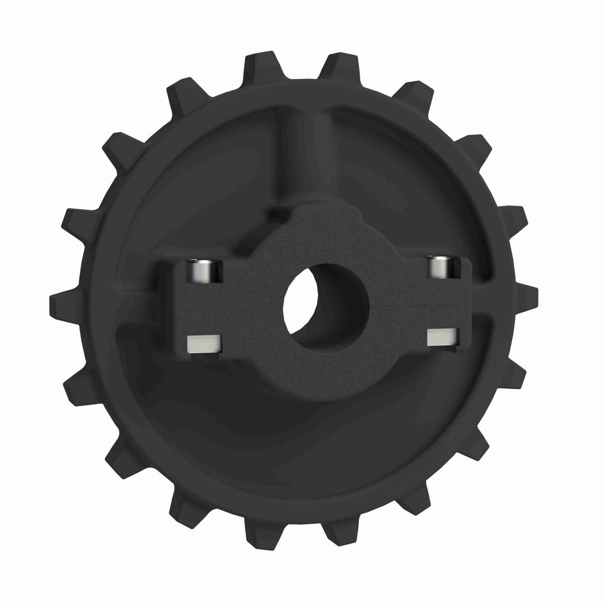 Rexnord 7700 Series Split Molded Nylon Sprocket with 18 Teeth and 1in Round Idler Bore - 614-60-7
