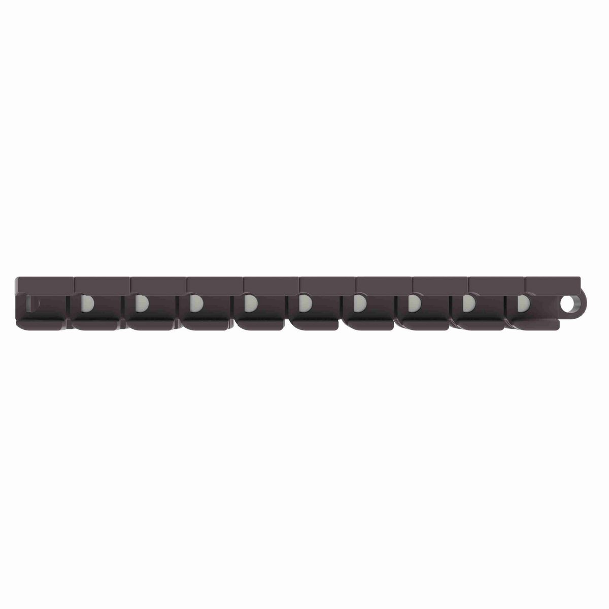 Rexnord 1050 FT TAB Side-flexing Solid Top, Material: Brown High Performance, Width: 3.3in, Pitch: 1in - 749.63.31
