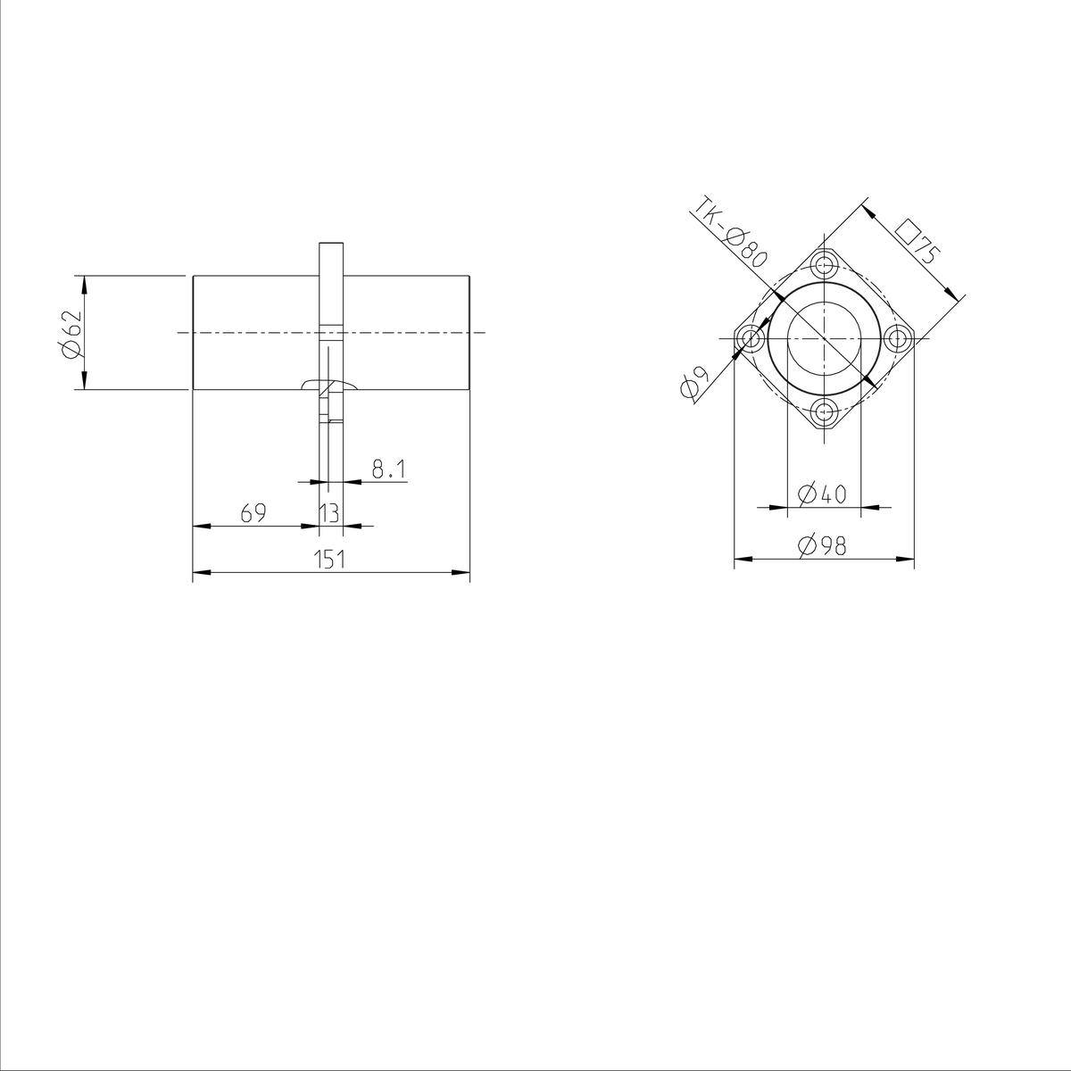 Фланцевая линейная втулка Bosch Rexroth KBMM-40-DD-NR [R074224030]