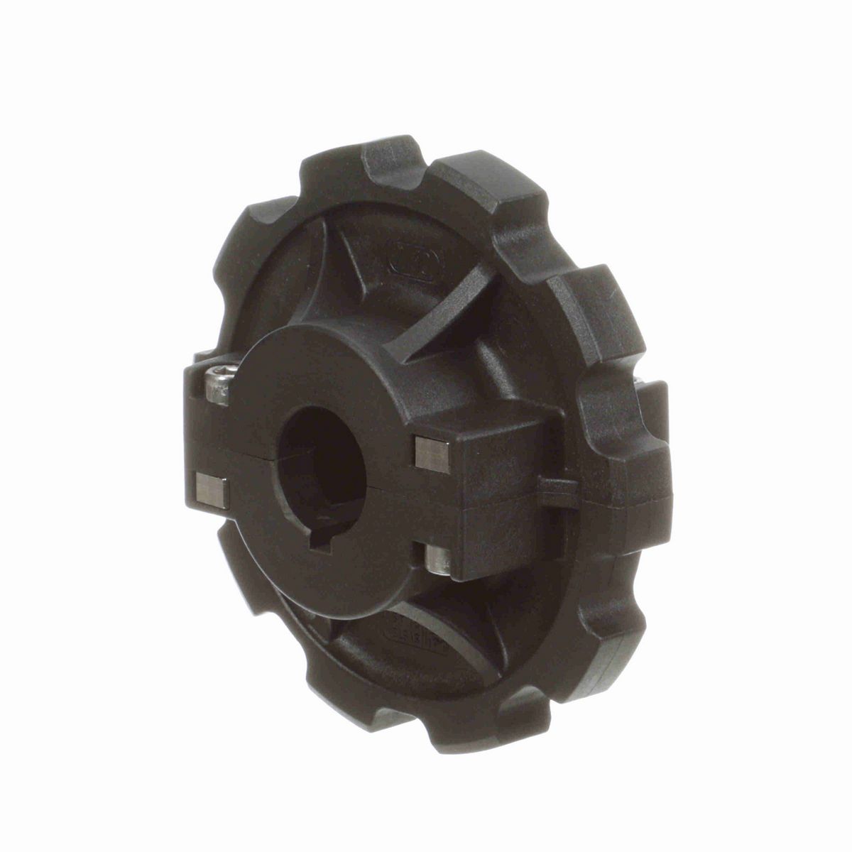 System Plast 880 Series Split Molded Sprocket with 10 Teeth, a 1in Round Shaft-Ready Bore and Setscrew - 880-10R1-DS-SS