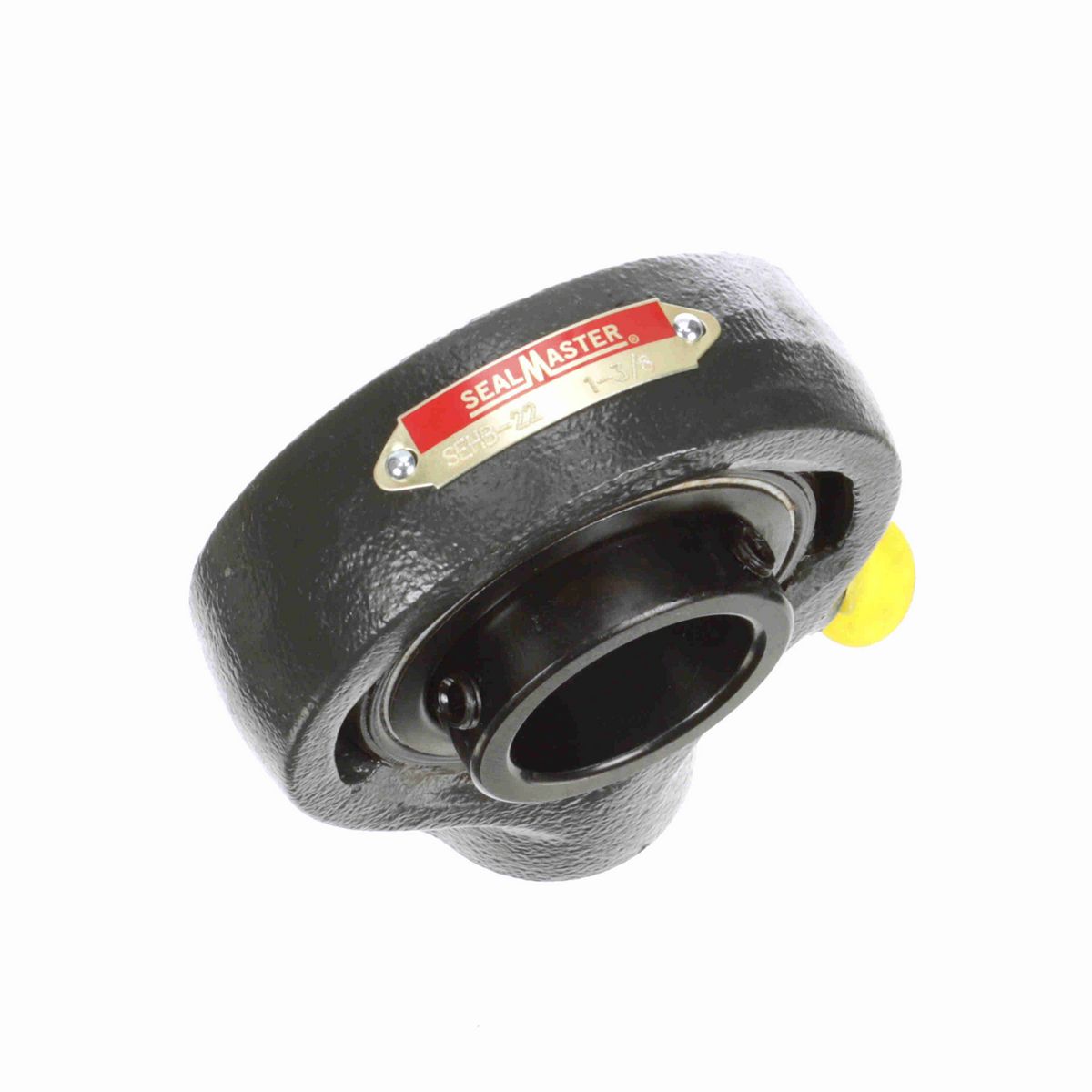 Sealmaster Mounted Cast Iron Hanger Unit Ball Bearing - 52100 Bearing Steel, Black Oxided - Setscrew Lock - SEHB-22