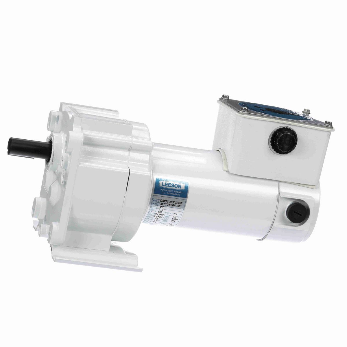 LEESON White Duck™ Parallel Shaft Gearmotor, 0.13 HP, 90 V, 94 RPM, 31 Frame, TENV - M1125264.00