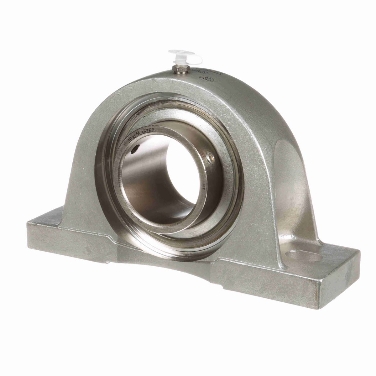 Sealmaster Mounted Stainless Steel Two Bolt Pillow Block Ball Bearing - 52100 Bearing Steel, Phosphorus Nickel Coated - Setscrew Lock - Corrosion Resistant - CRPS-PN39