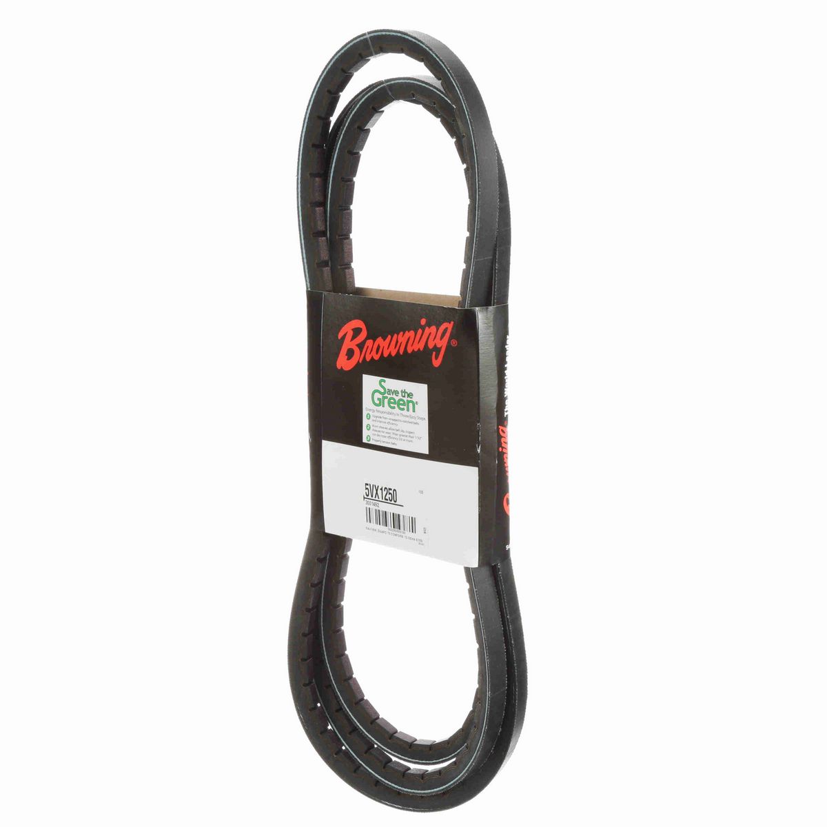 Browning EPDM Notched Belt 98% Efficient - 5VX1250