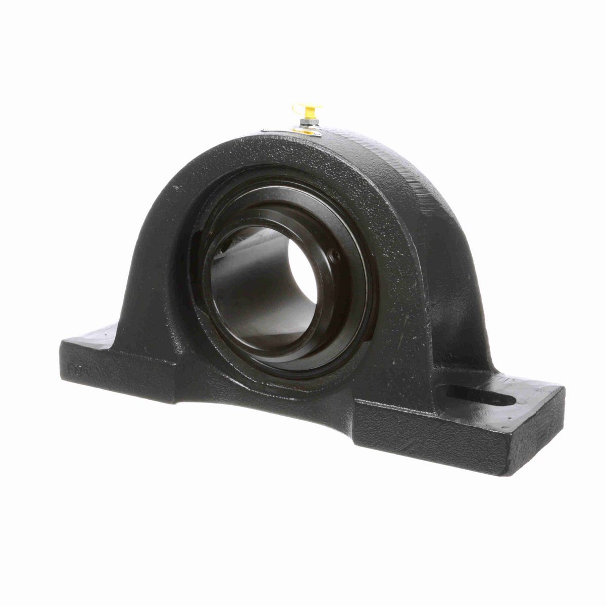 Sealmaster Mounted Cast Iron Two Bolt Pillow Block Ball Bearing - 52100 Bearing Steel, Black Oxided - Double Setscrew Lock - Air Handling Housing Fit, Noise Tested - MPD-55 CXU