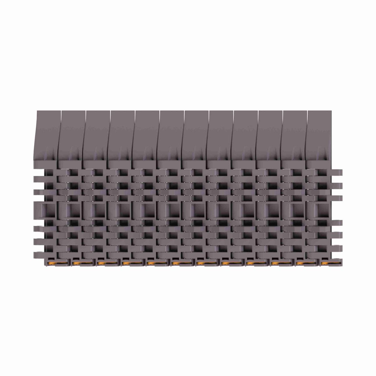 Rexnord 7705DTSR Straight Running DTS®, Material: Brown High Performance, Width: 4.5in, Pitch: 1in - 81421101