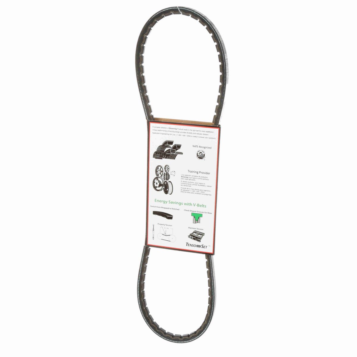 Browning EPDM Notched Belt 98% Efficient - 3VX355