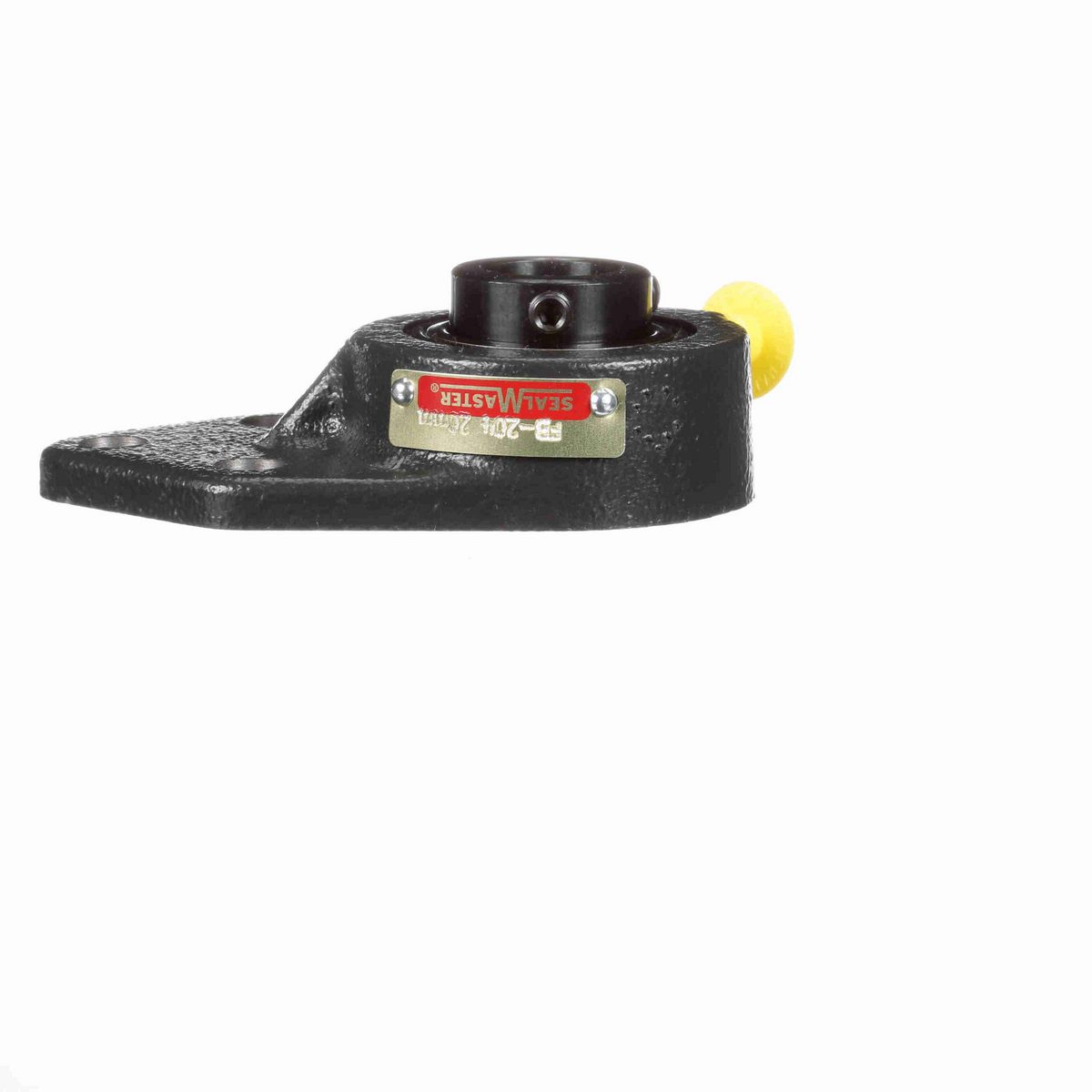 Sealmaster Mounted Cast Iron Three Bolt Flange Bracket Ball Bearing - 52100 Bearing Steel, Black Oxided - Setscrew Lock - FB-204