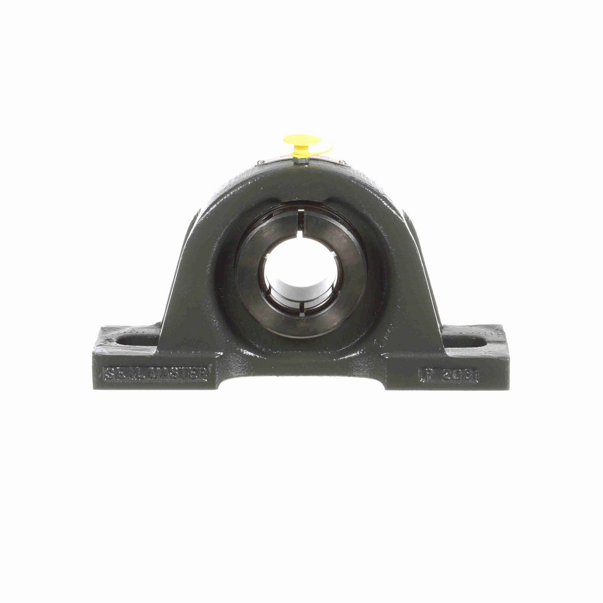 Sealmaster Mounted Cast Iron Two Bolt Pillow Block Ball Bearing - 52100 Bearing Steel, Black Oxided - Concentric Lock - SP-23T