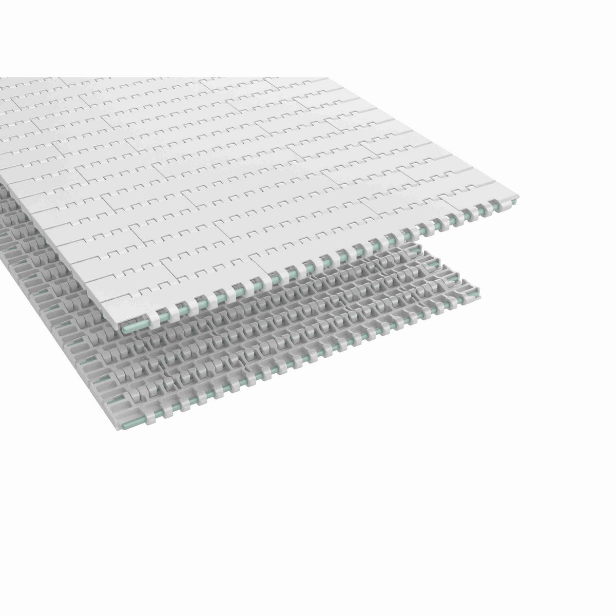 Rexnord 1095 Straight Running Solid Top, Material: White High Temperature, Width: 22in, Pitch: 1in - 10675713